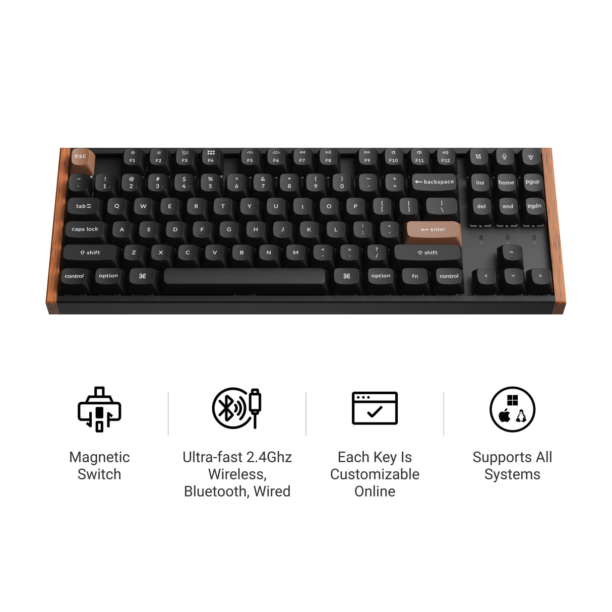 Keychron K8 HE Wireless Magnetic Switch Custom Keyboard - Keychron Thailand