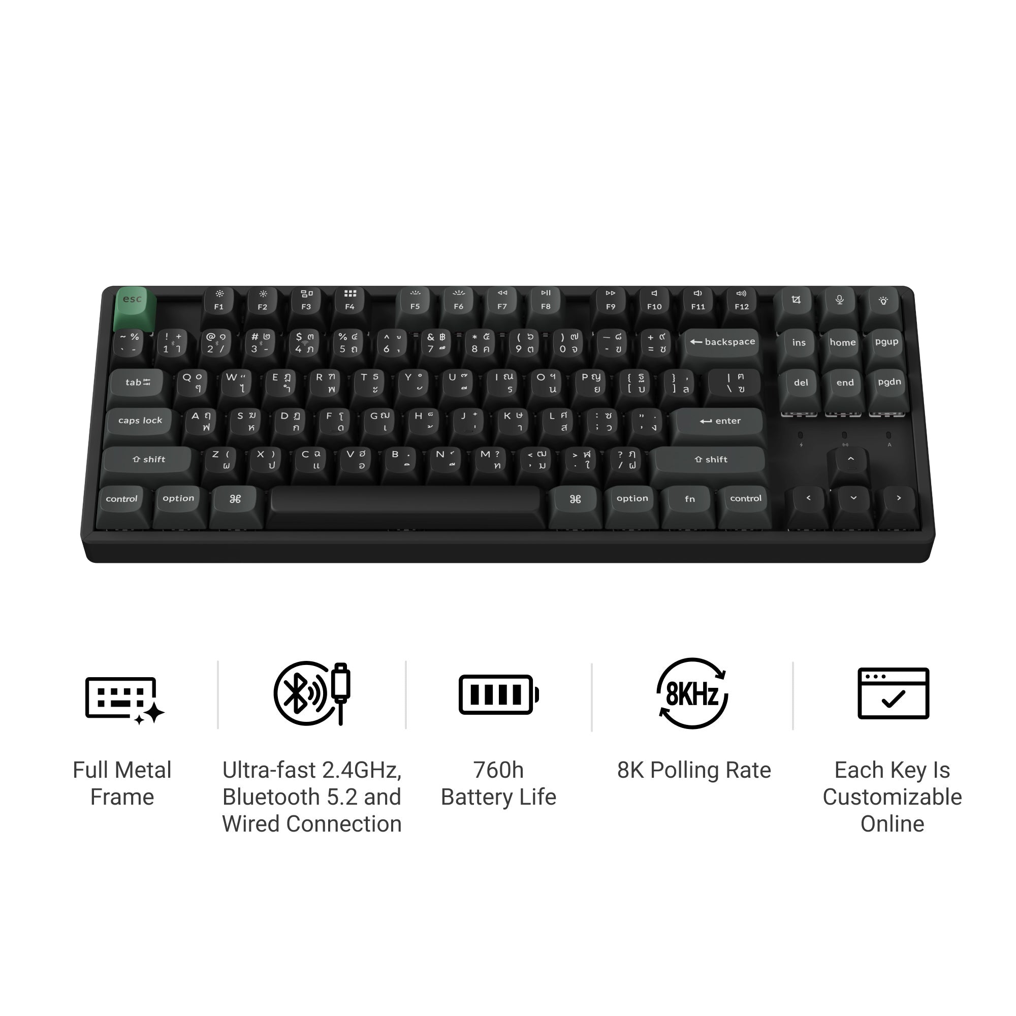 Keychron K8 Ultra 8K Wireless Custom Mechanical