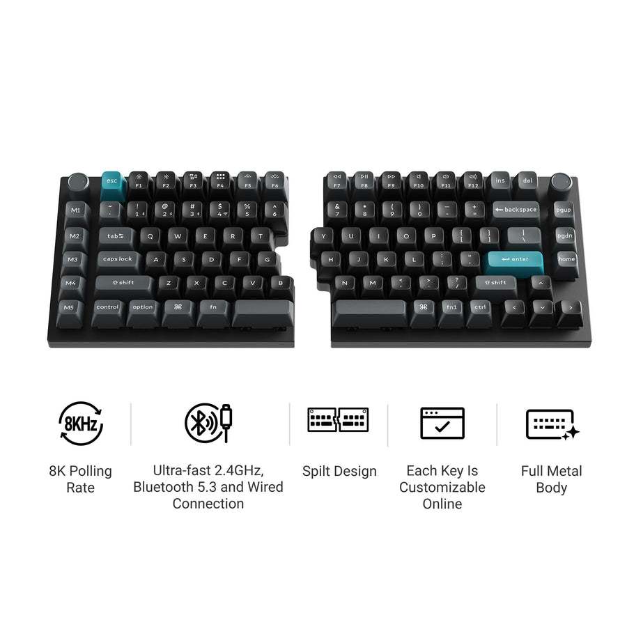 Keychron Q11 Ultra 8K Wireless Split Design Custom Mechanical Keyboard