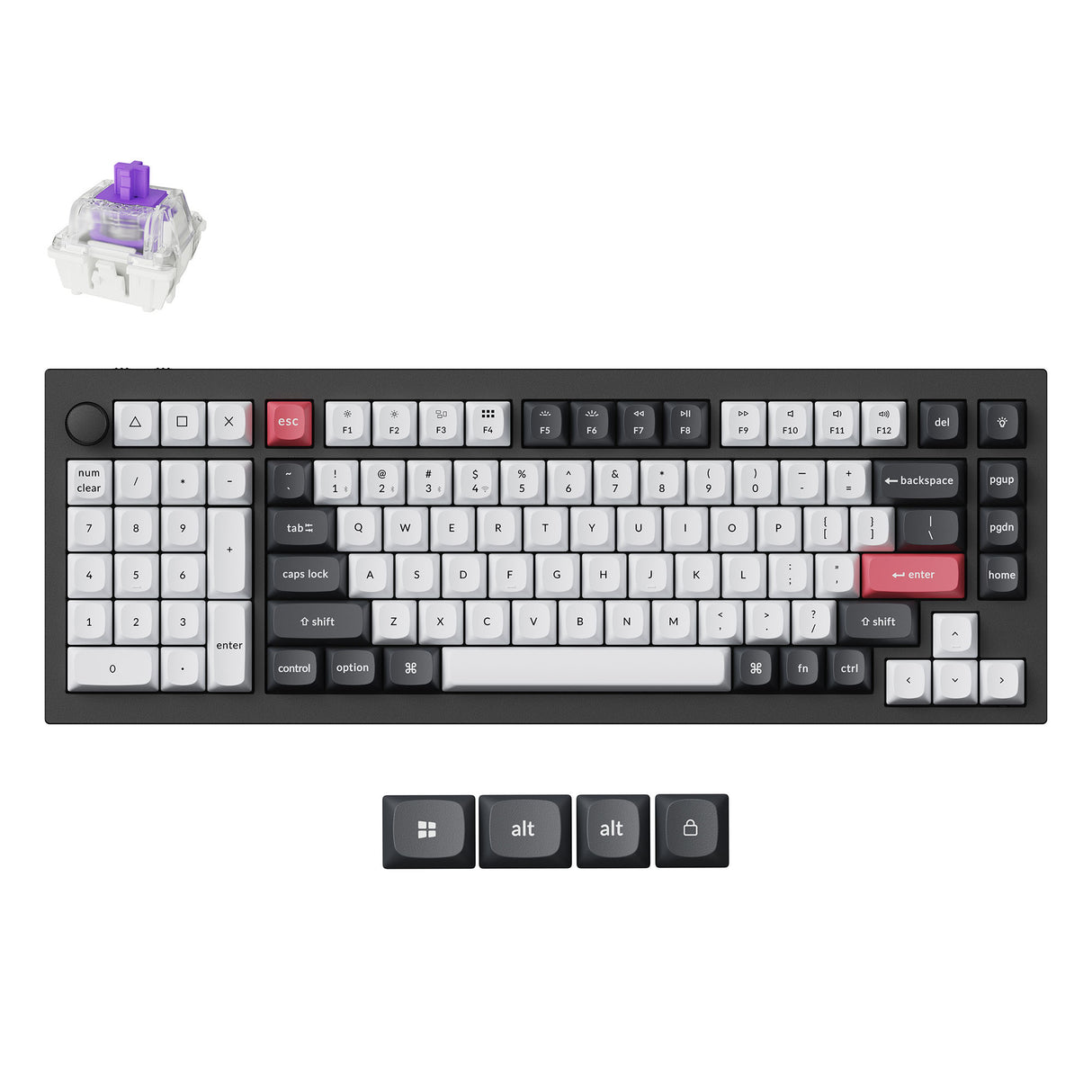 Keychron Q12 HE QMK Wireless Custom Magnetic Keyboard