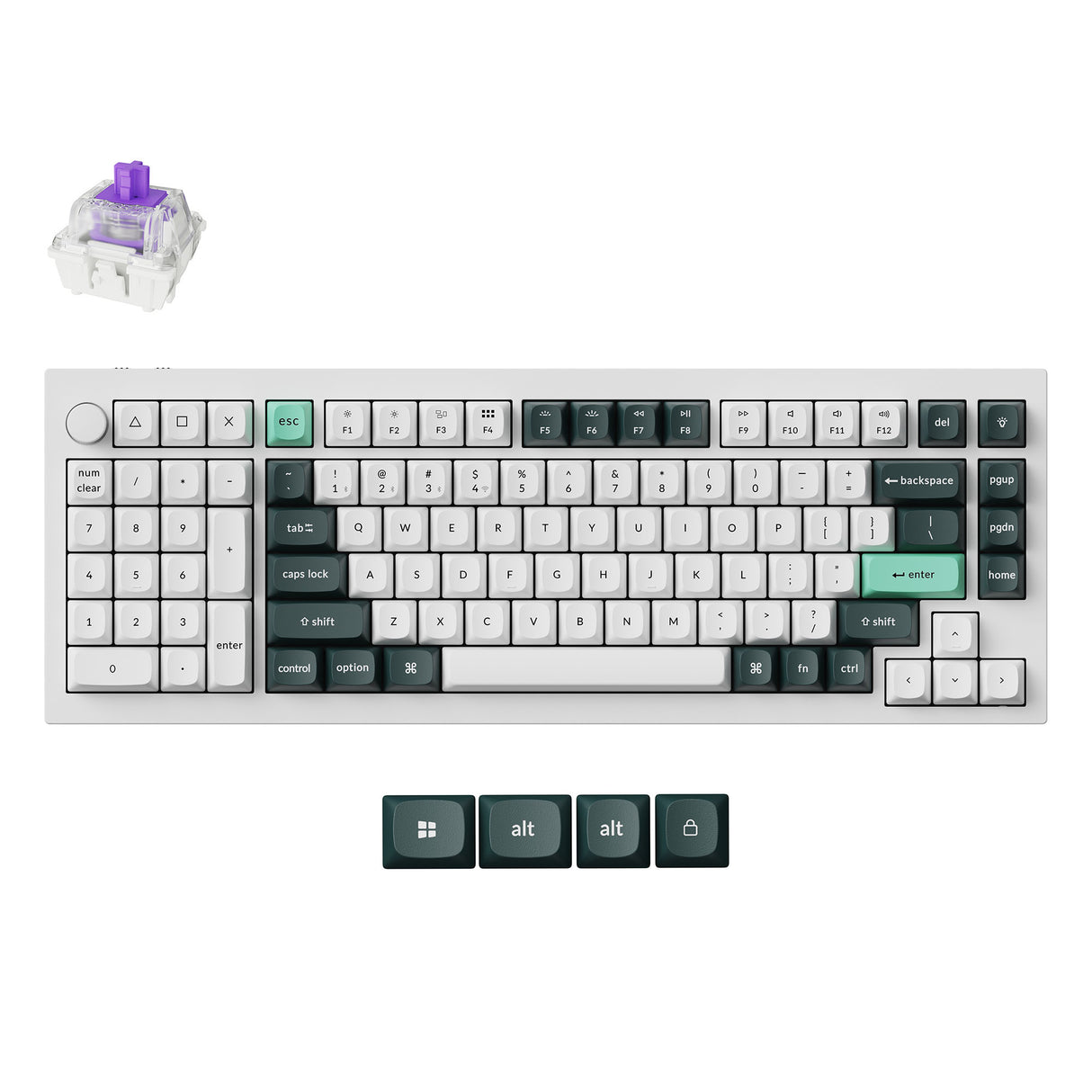 Keychron Q12 HE QMK Wireless Custom Magnetic Keyboard