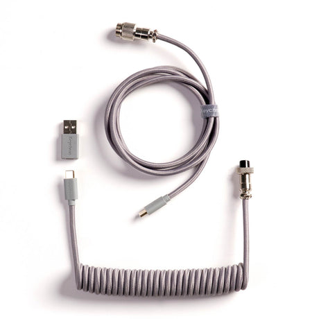 สายเคเบิลคีย์บอร์ดแบบขด Keychron Coiled Aviator Cable 8K - Keychron Thailand