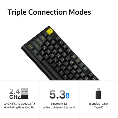 Keychron J5 TMR Wireless Magnetic Switch Keyboard - Keychron Thailand