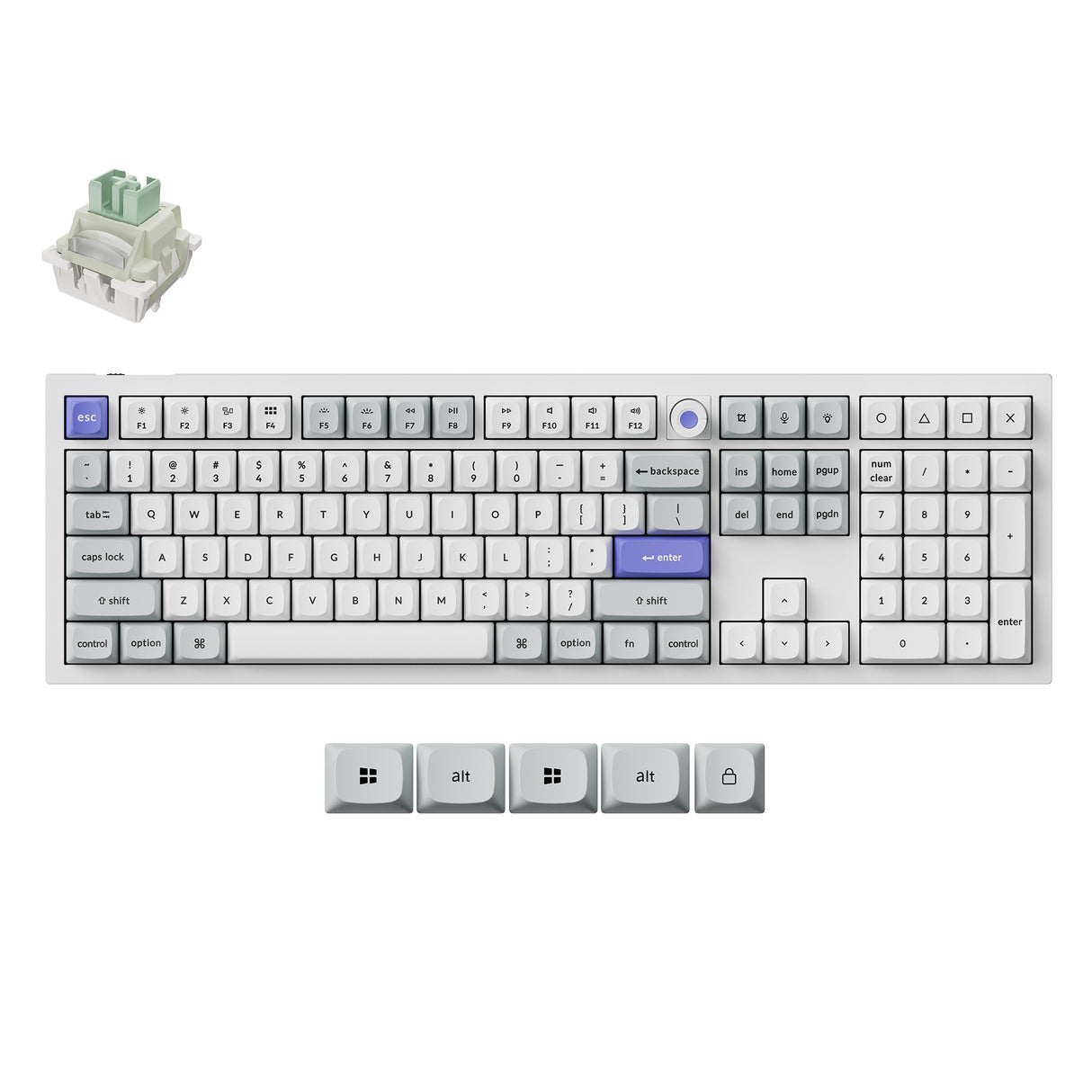Keychron_Q6_HE_8K_TMR Keychron_Q6_HE_8K_Keychron_Q6_HE_8K_Magnetic_TMR_Switch_KeyboardFull_Size_Keychron_Ultra-fast_Lime_Magnetic_Switch_Keyboard-Black1 Magnetic_Switch_Keyboard_Fully_Assembled_Knob_White_Keychron_Ultra-fast_Lime_Magnetic_Switch