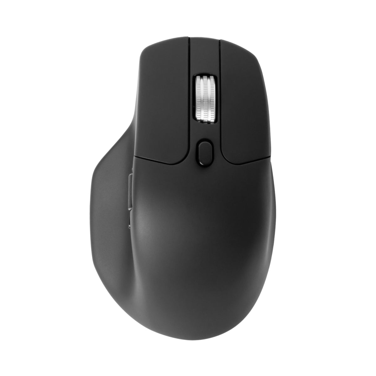 Keychron M6 Semi-Vertical Ergonomic Wireless Mouse สีดำ มุมมองด้านหน้า