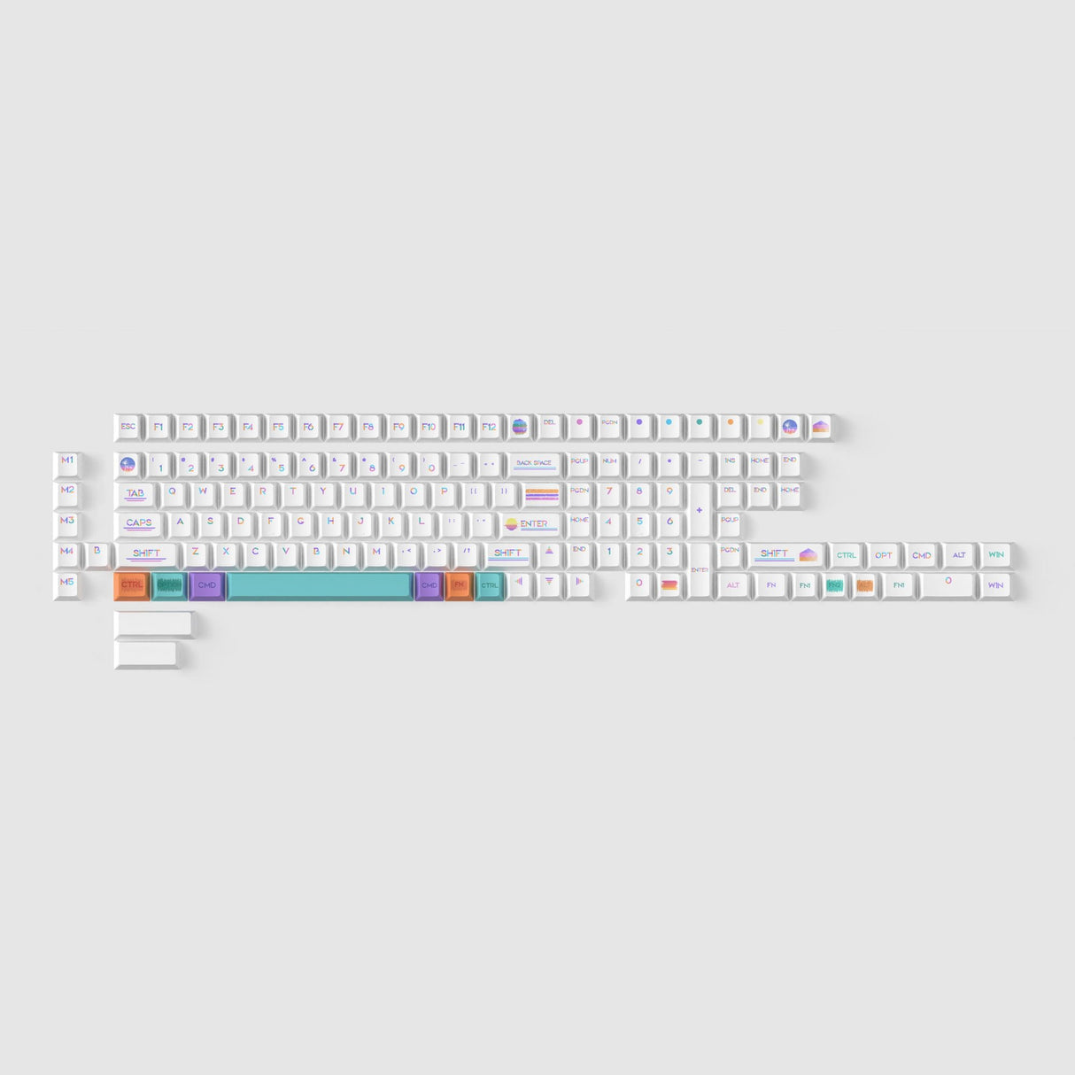Pixel Sunset - Cherry Profile Dye-Sub PBT Full Keycap Set - Keychron Thailand