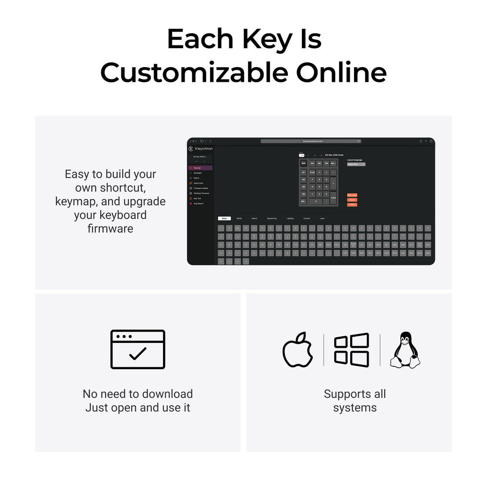 Keychron Q0 Max QMK Wireless Mechanical Keyboard - Keychron Thailand