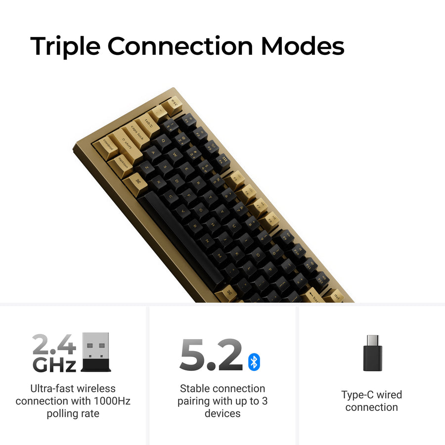 Keychron Q1 TMR QMK Wireless Custom Keyboard - Copper Edition - Keychron Thailand