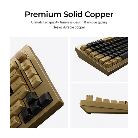 Keychron Q1 TMR QMK Wireless Custom Keyboard - Copper Edition - Keychron Thailand