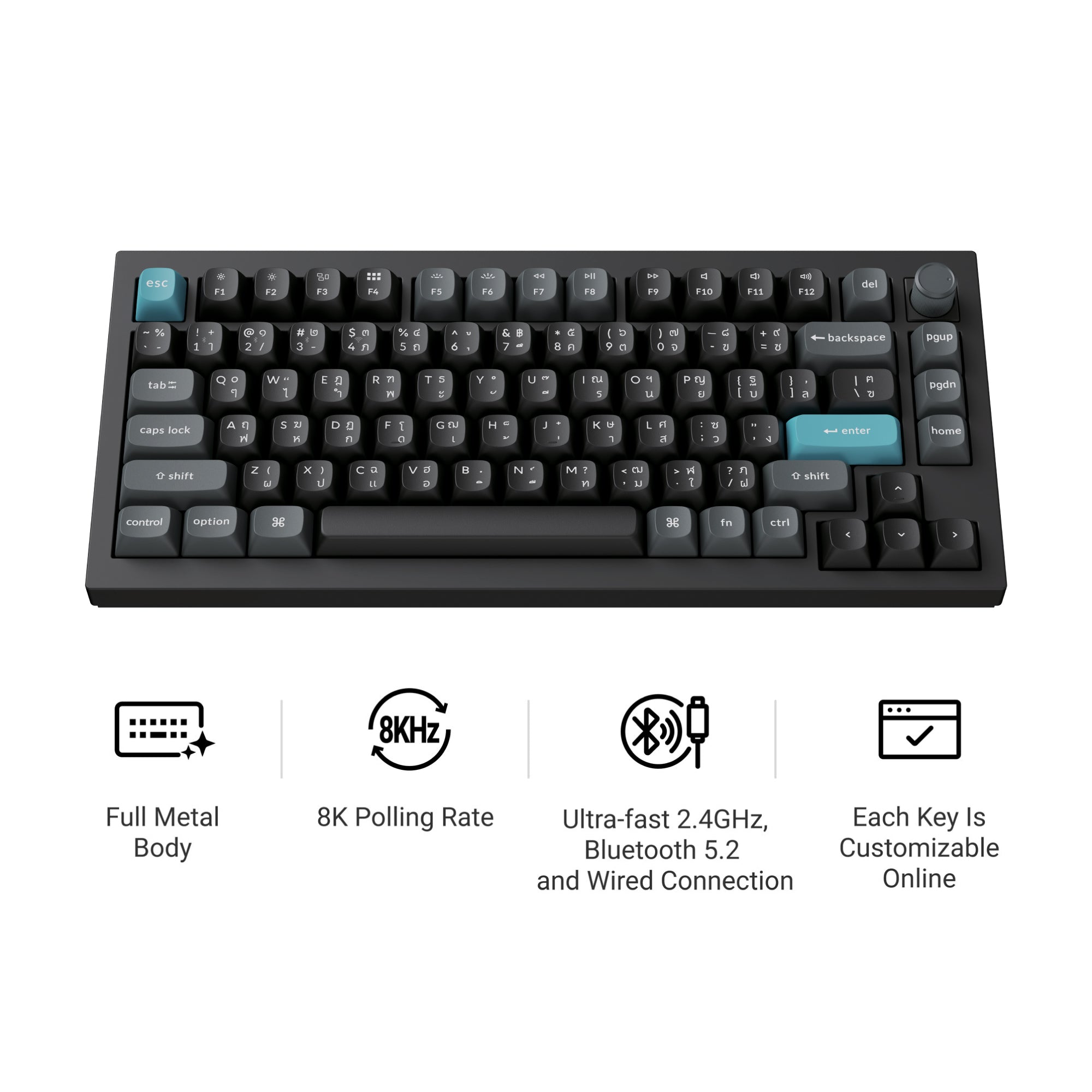 Keychron Q1 Ultra 8K Wireless Custom Mechanical Keyboard - Keychron Thailand