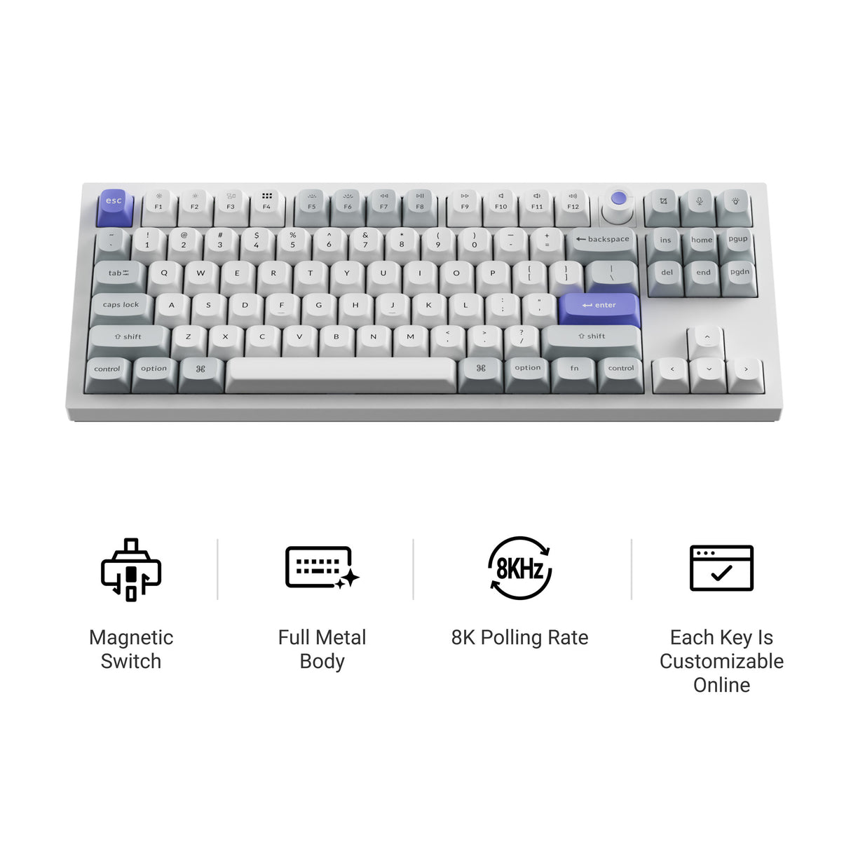 Keychron Q3 HE 8K Magnetic TMR Switch Keyboard