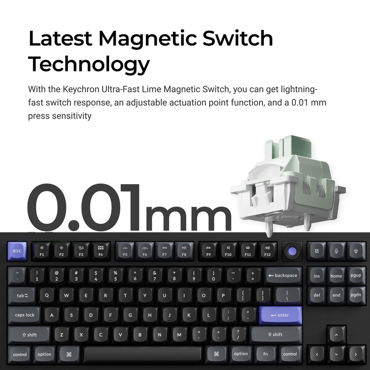 Keychron Q3 HE 8K Magnetic TMR Switch Keyboard