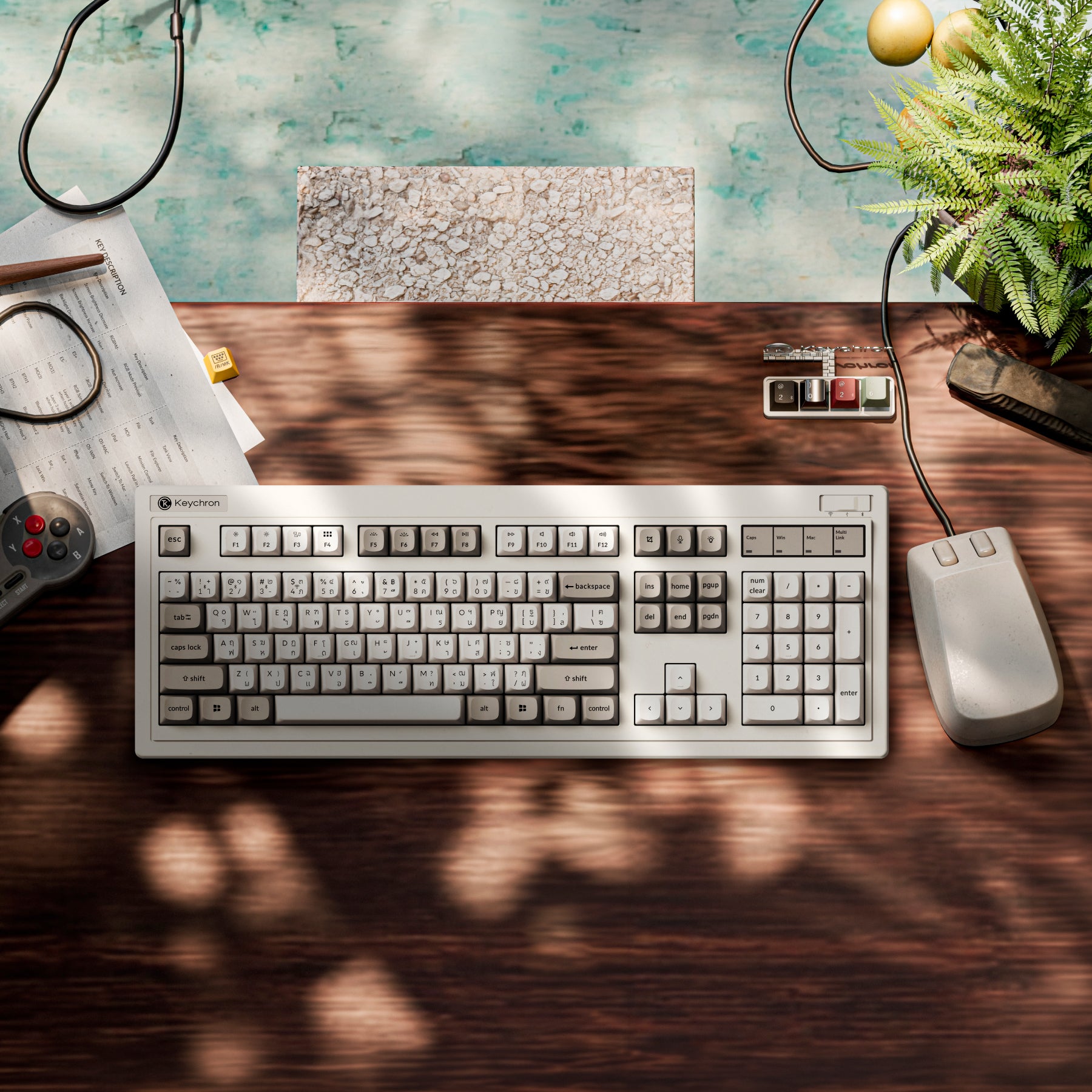 Keychron R6 Retro Wireless Mechanical Keyboard IBM