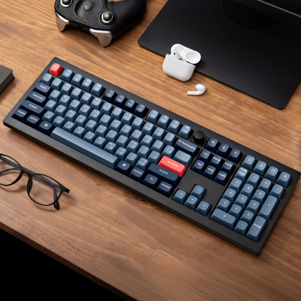 Keychron V6 Max QMK/VIA Wireless Custom Mechanical Keyboard (Silent Switch) - Keychron Thailand