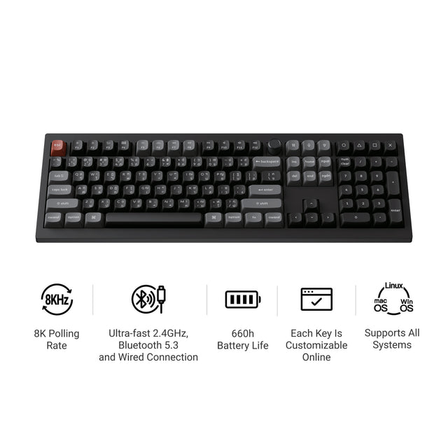 Keychron V6 Ultra 8K Wireless Custom Mechanical Keyboard - Keychron Thailand