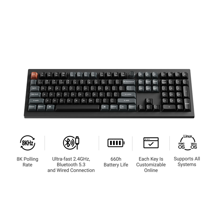 Keychron V6 Ultra 8K Wireless Custom Mechanical Keyboard - Keychron Thailand