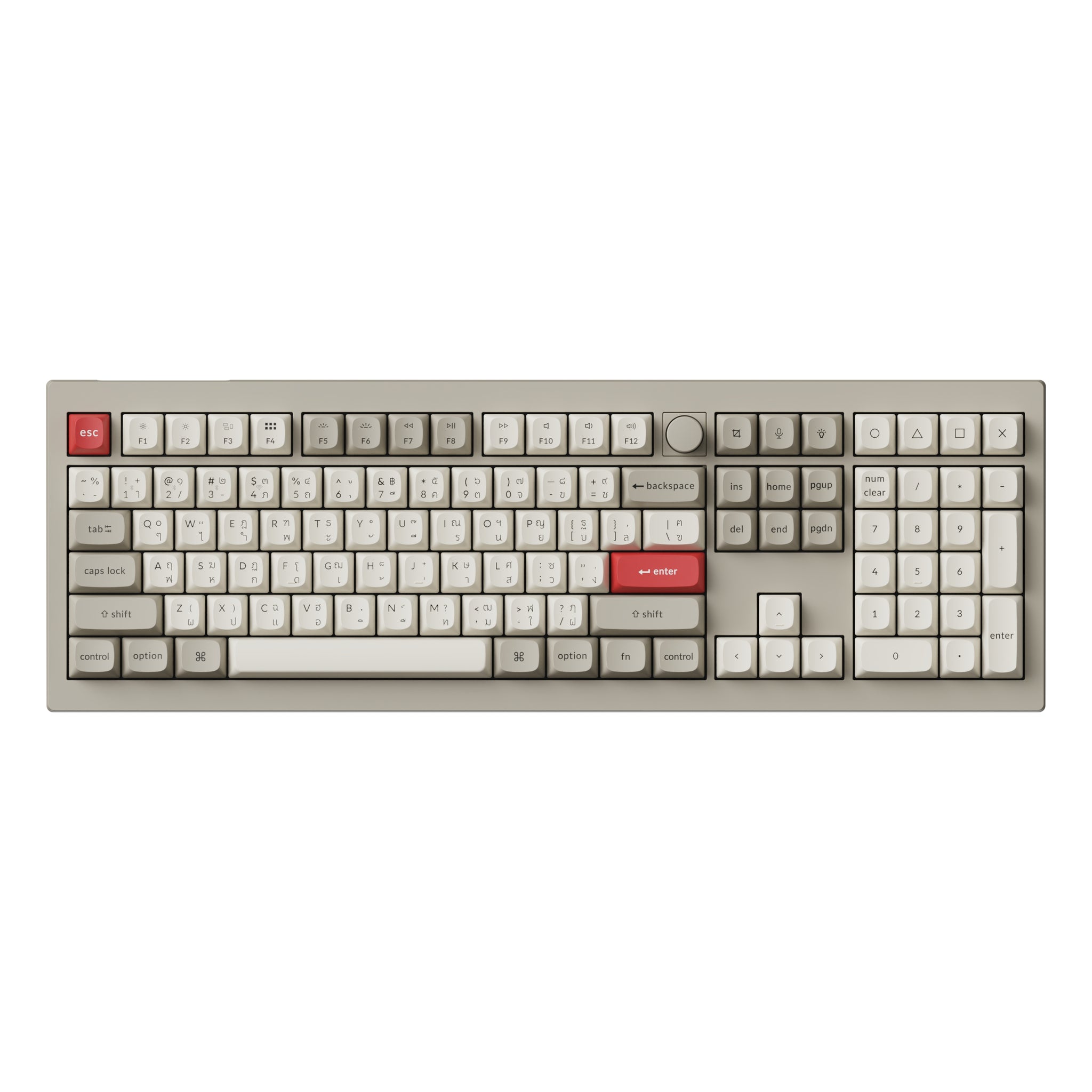	
V6 Max Swappable RGB Backlight Banana Switch - Retro - Knob Version -Thai