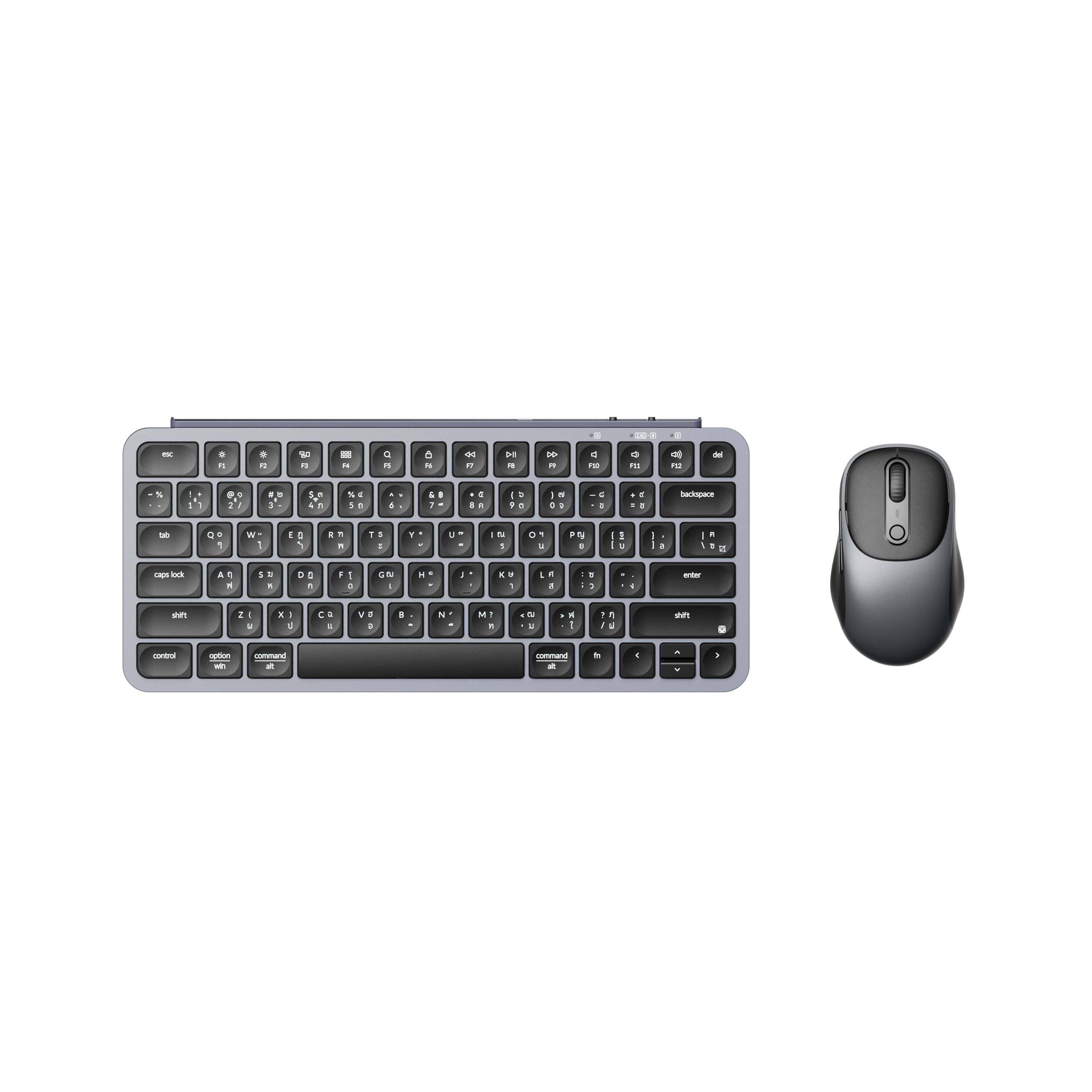 ชุดคอมโบคีย์บอร์ดและเมาส์ไร้สาย B1 Pro Wireless Keyboard and Mouse Combo-หน้าตรง