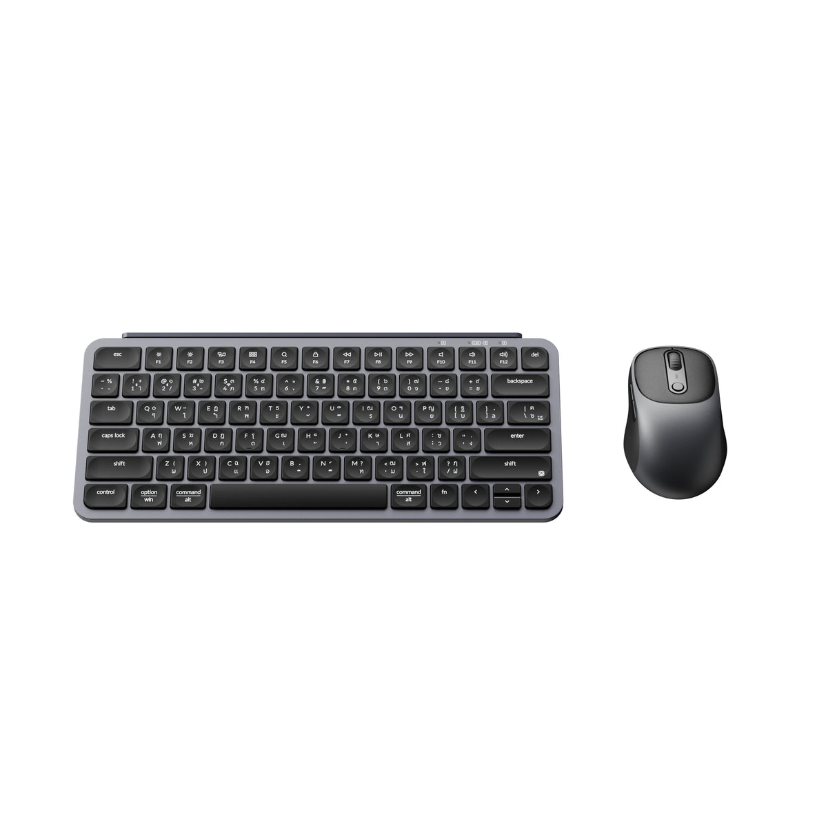 ชุดคอมโบคีย์บอร์ดและเมาส์ไร้สาย B1 Pro Wireless Keyboard and Mouse Combo-เอียง