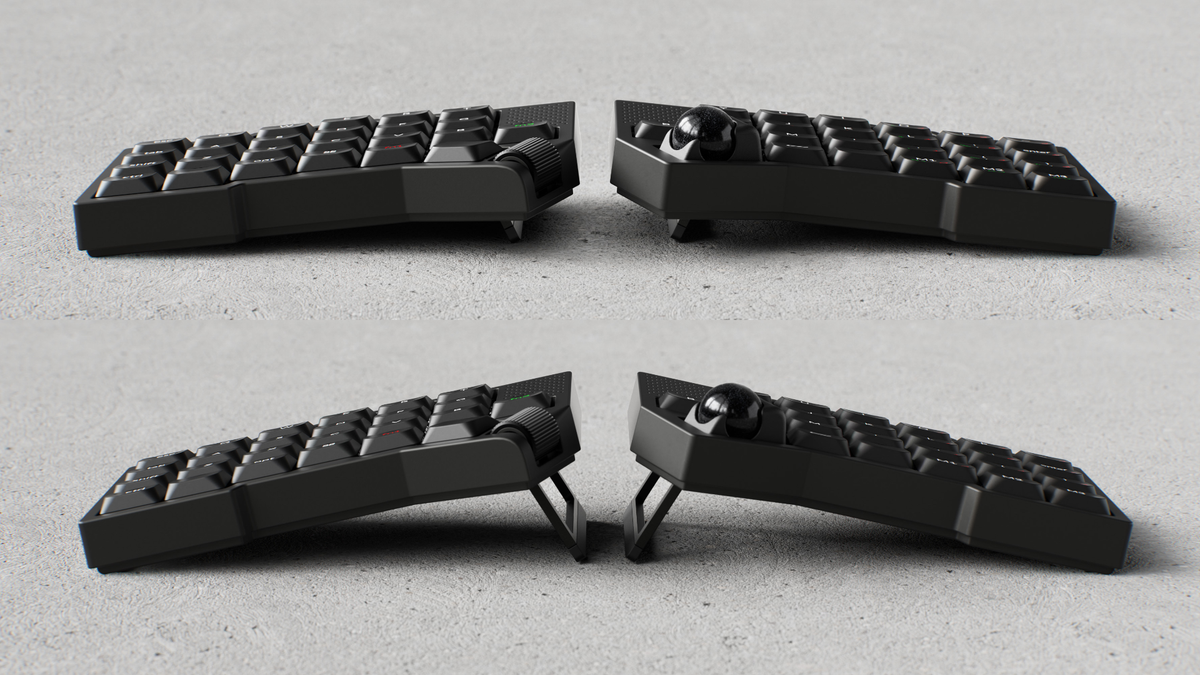 Keychron Orca echo Wireless Split Keyboard with Trackball