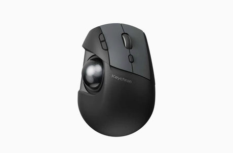 Keychron T1 HE Wireless Trackball Mouse สีดำ มุมด้านหน้า