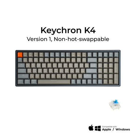 Keychron K4 V.1 (Non-Hot-swappable) Wireless Mechanical Keyboard - Keychron