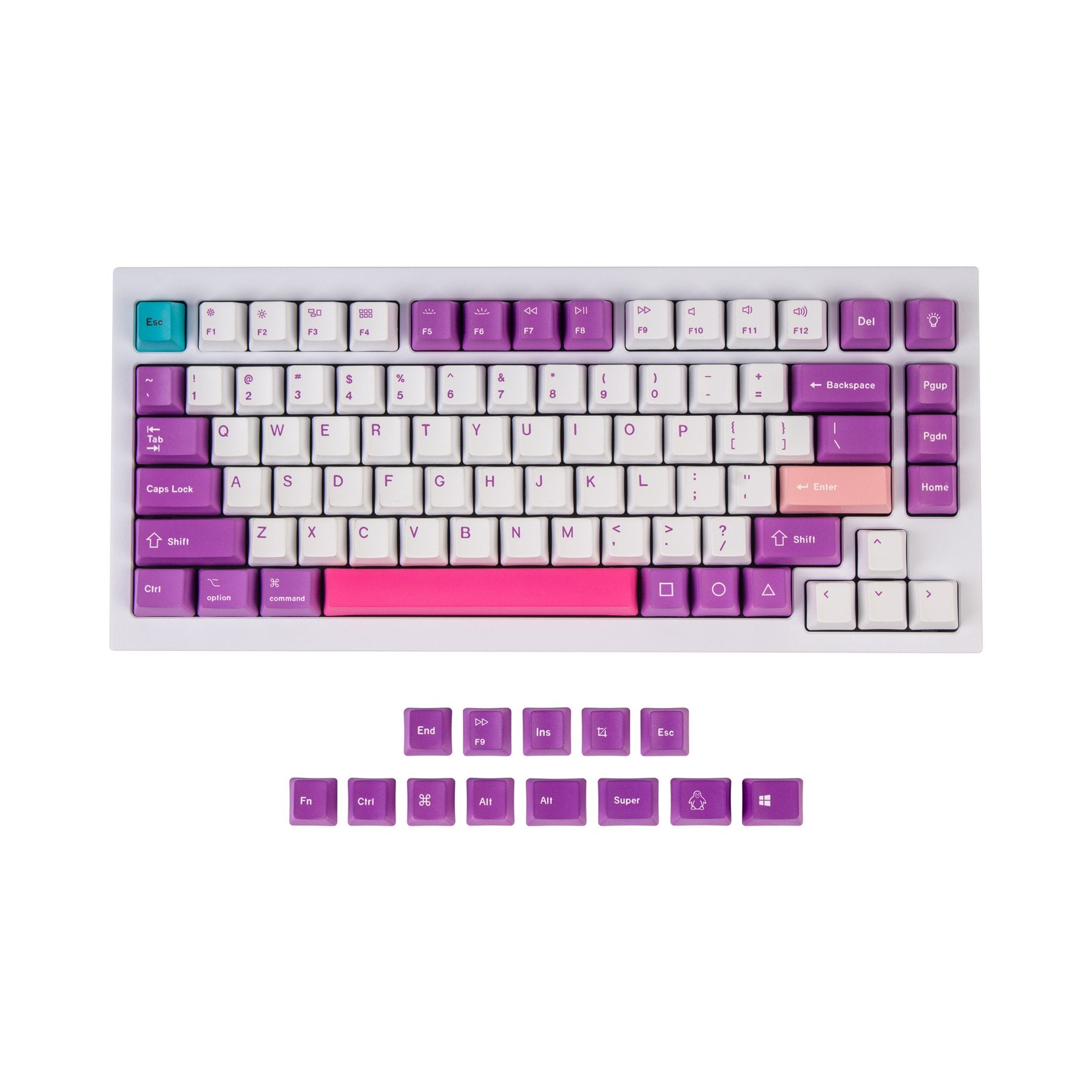 OEM Dye-Sub PBT Keycap Set - Unicorn - Keychron