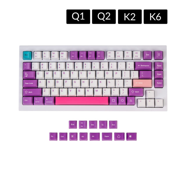 OEM Dye-Sub PBT Keycap Set - Unicorn - Keychron